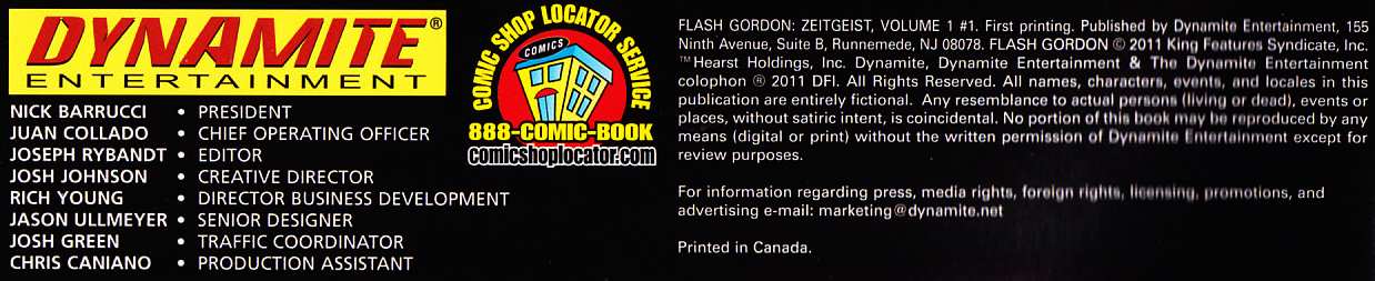 FLASH GORDON COMIK BOOK ZEITGEIST #4