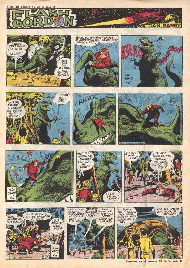 FLASH GORDON 55 PORTADA DE ATRAS